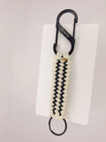 White paracord Keychain