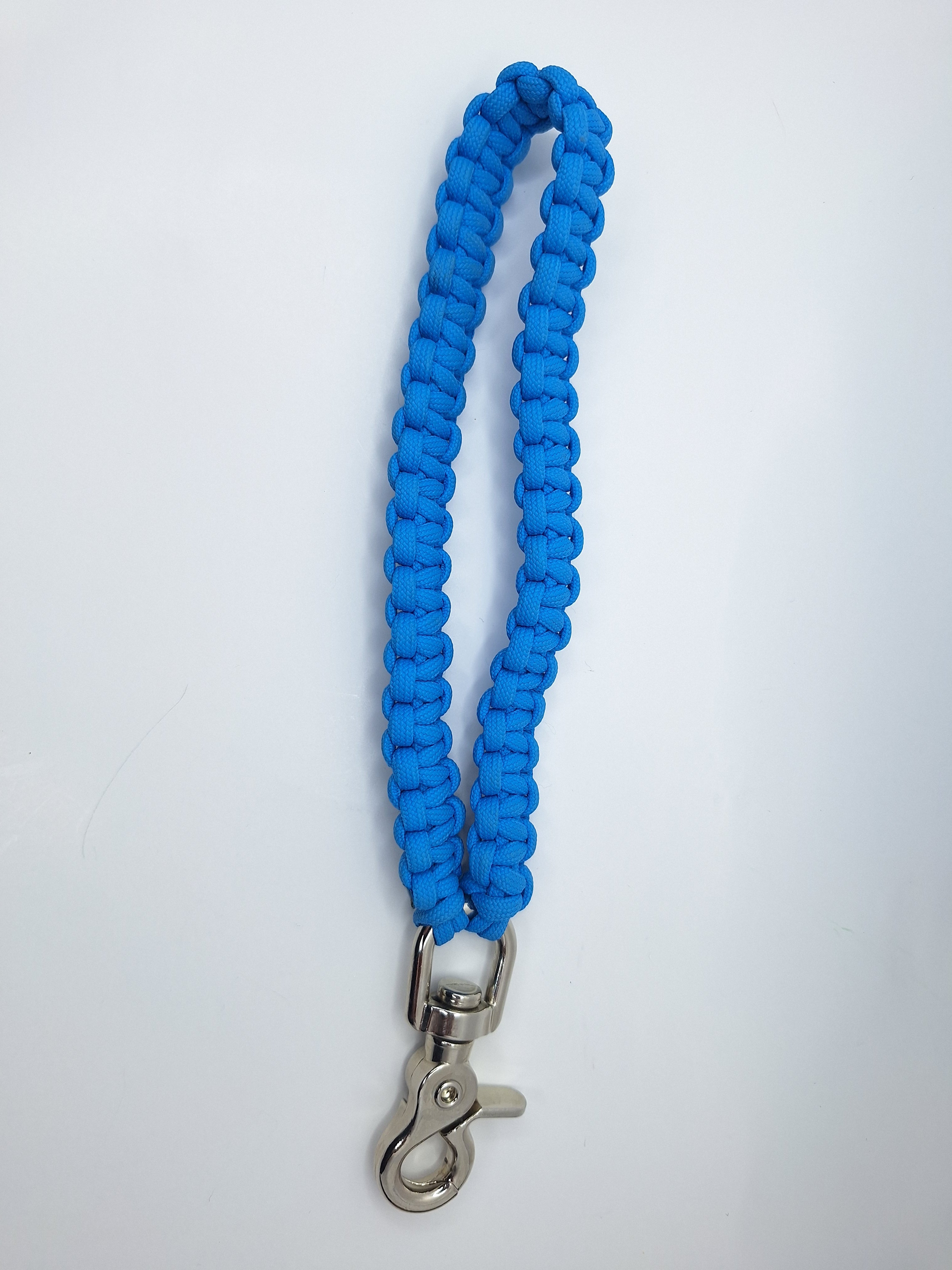 Sky blue Paracord wrist Keychain