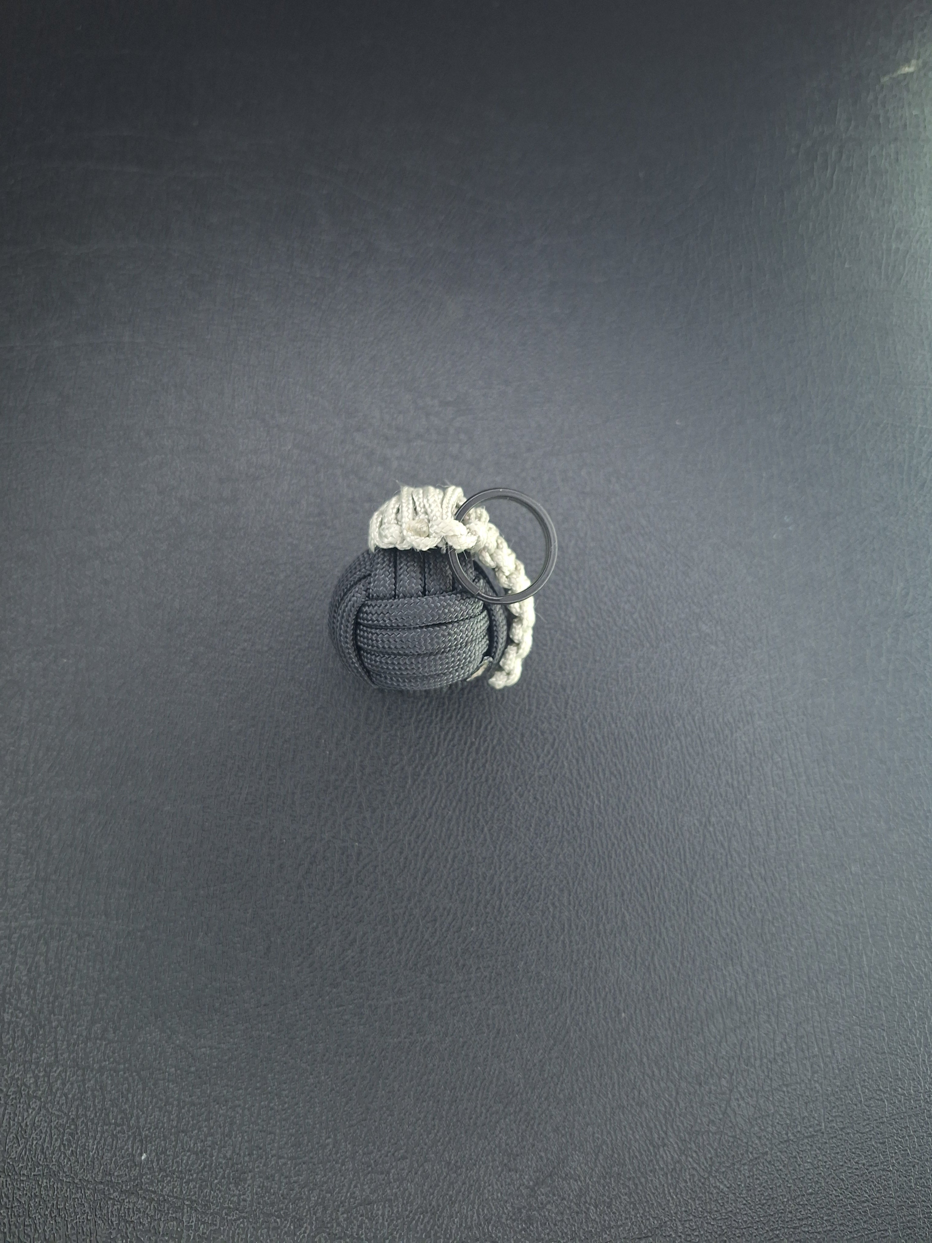 black paracord monkey fist grenade