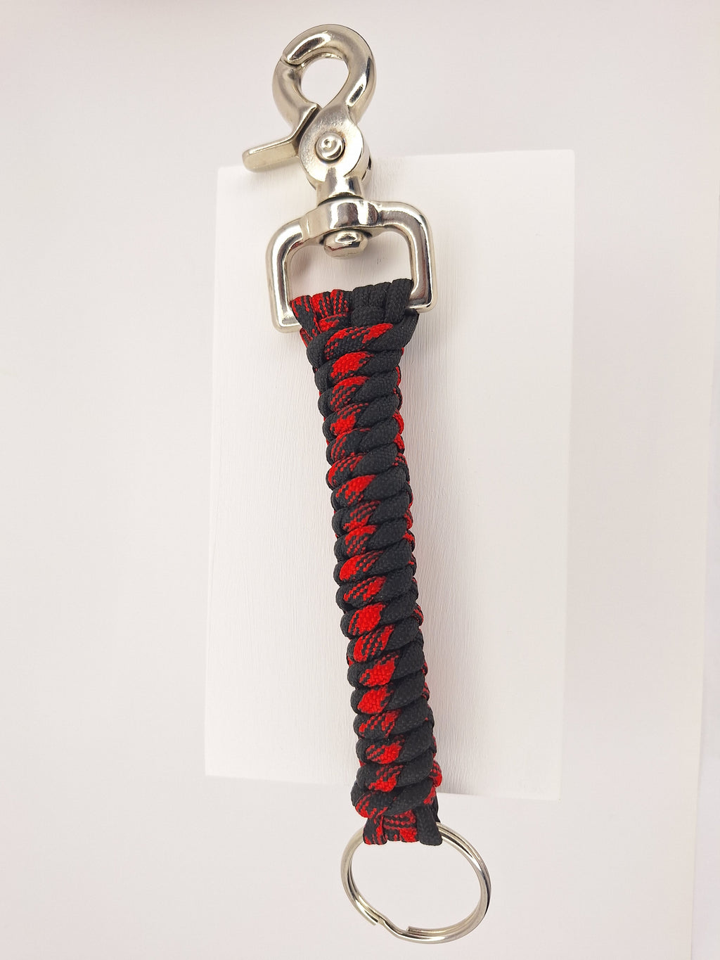 Red/black paracord Keychain