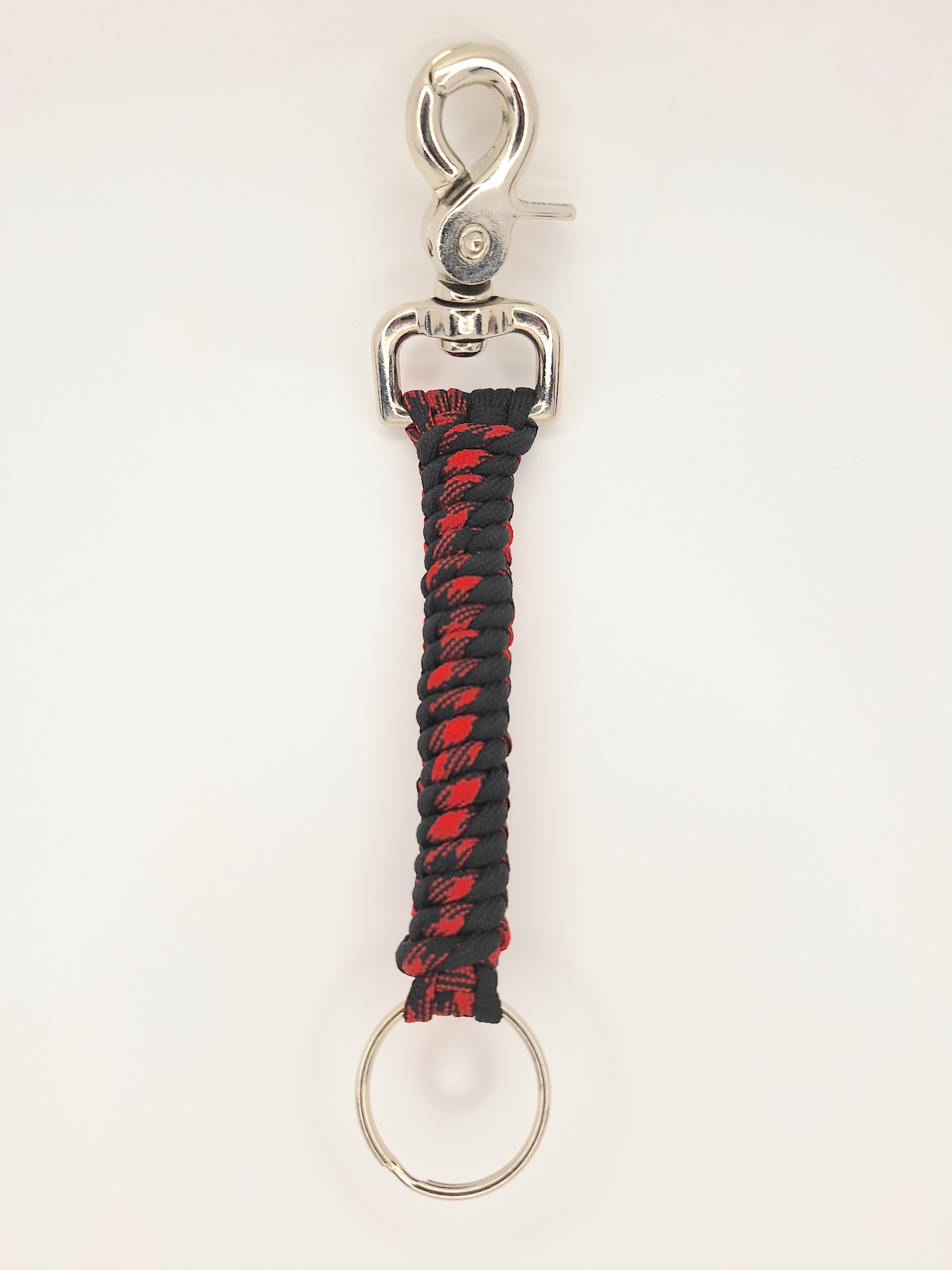 Red/black paracord Keychain