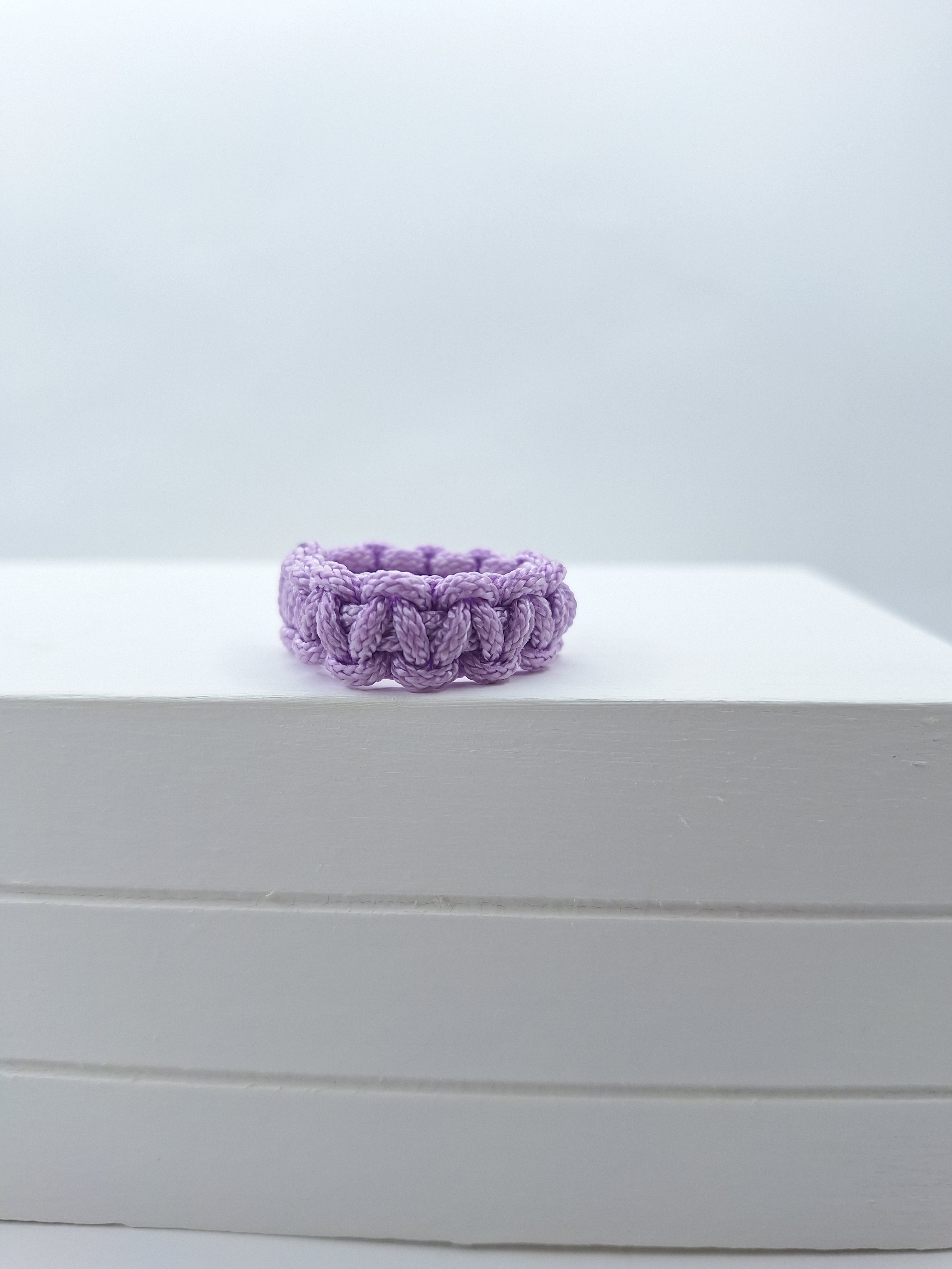 Lavender micro cord ring