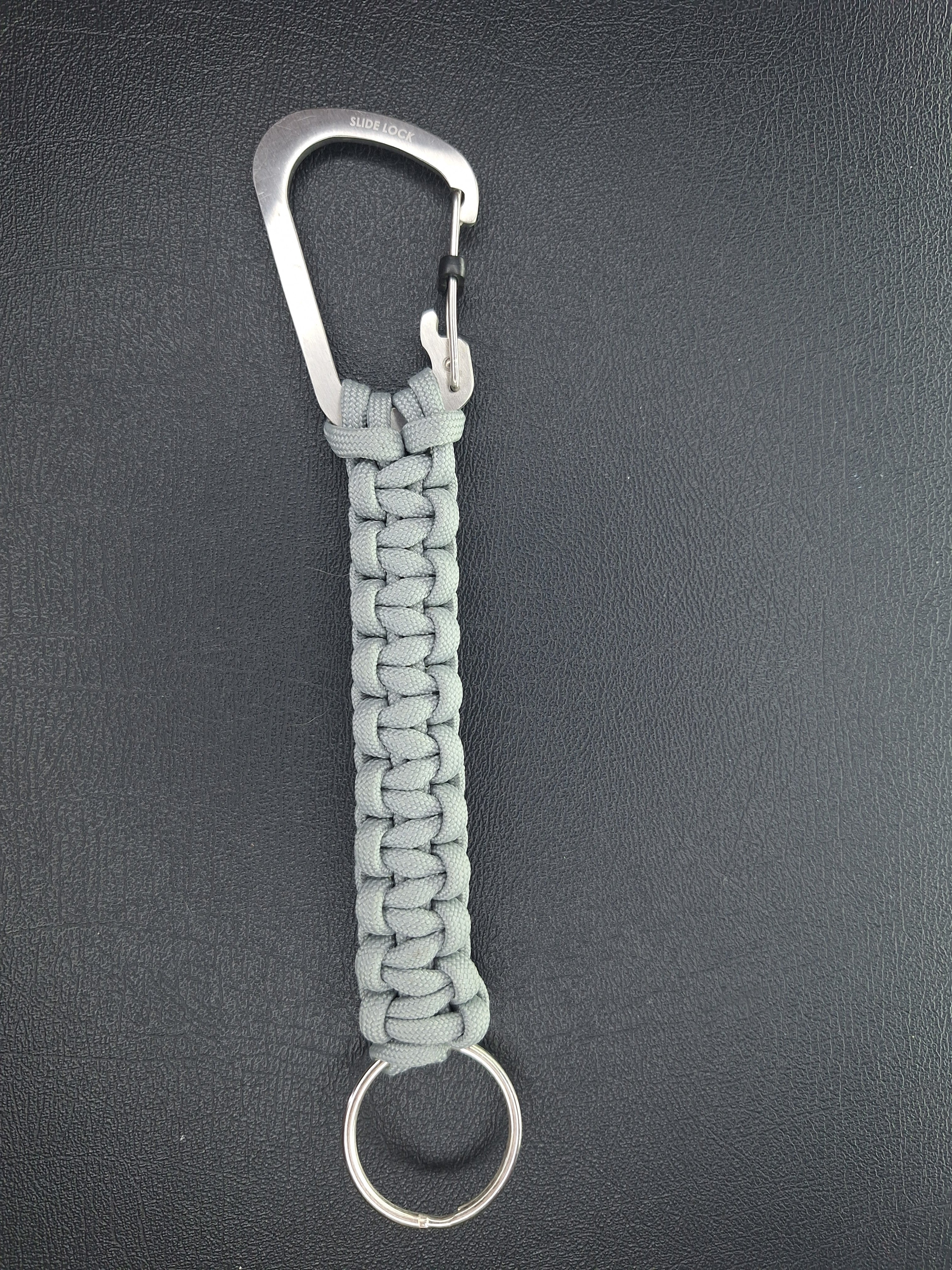 Light Grey paracord Keychain