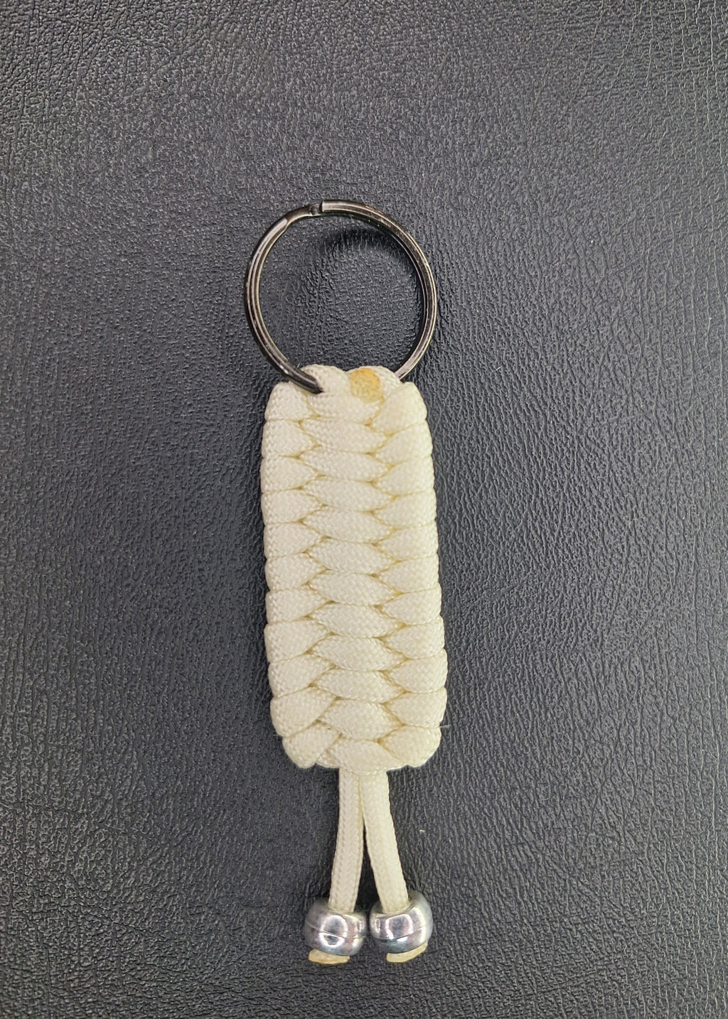 White Trilobite paracord Keychain