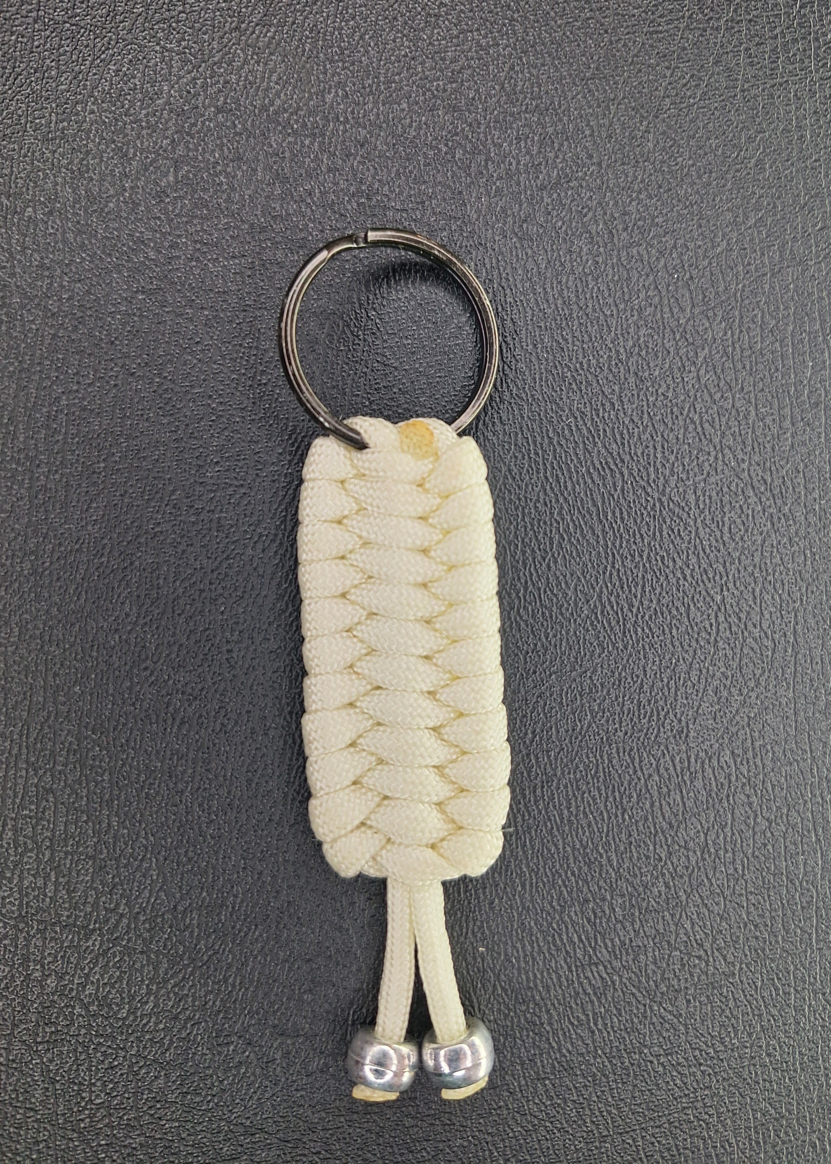 White Trilobite paracord Keychain