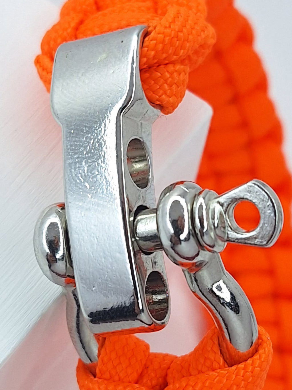 Orange paracord bracelet
