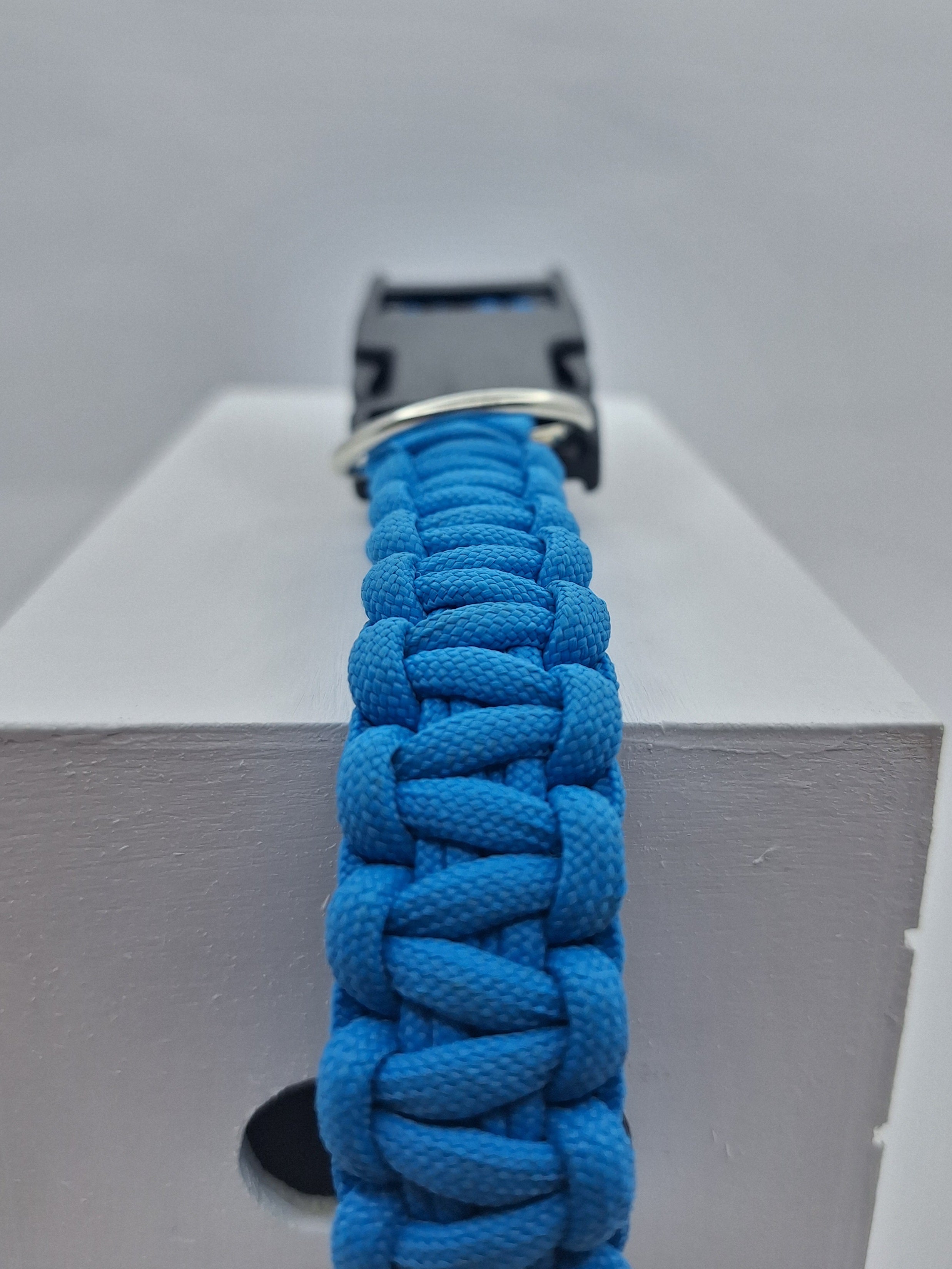 Sky blue Paracord dog collar