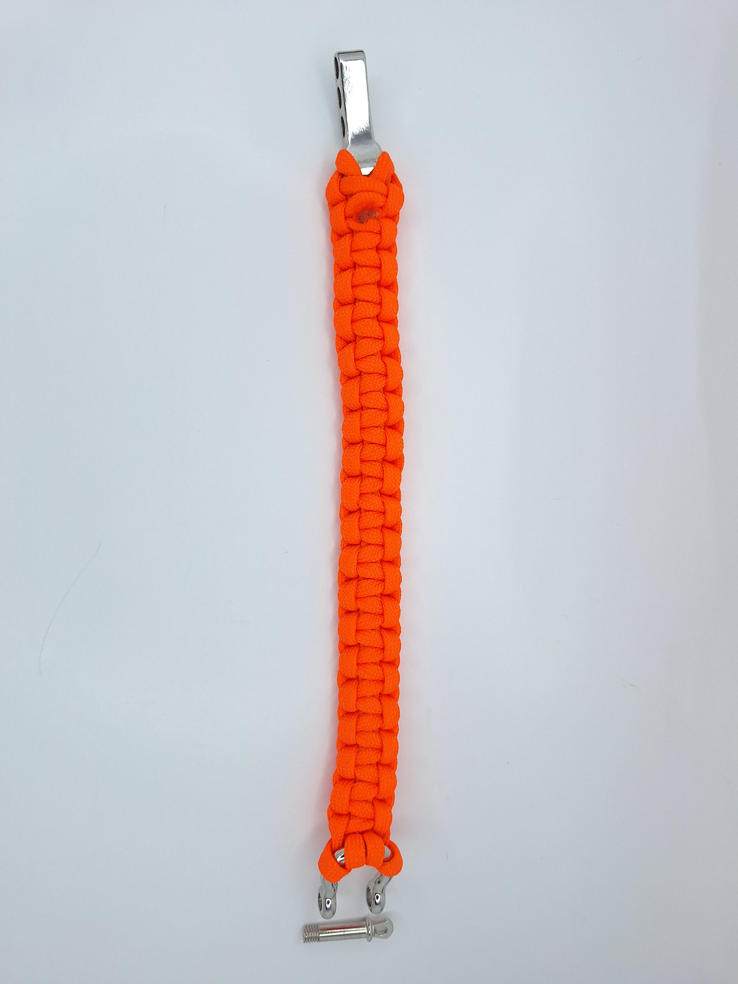 Orange paracord bracelet
