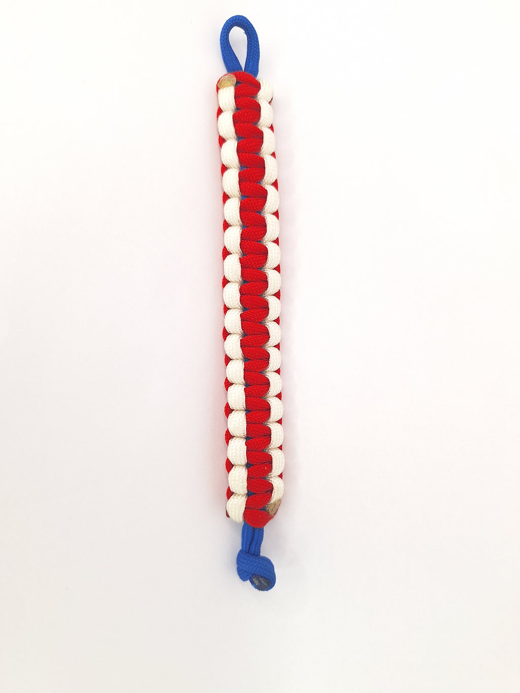 Red/white paracord bracelet