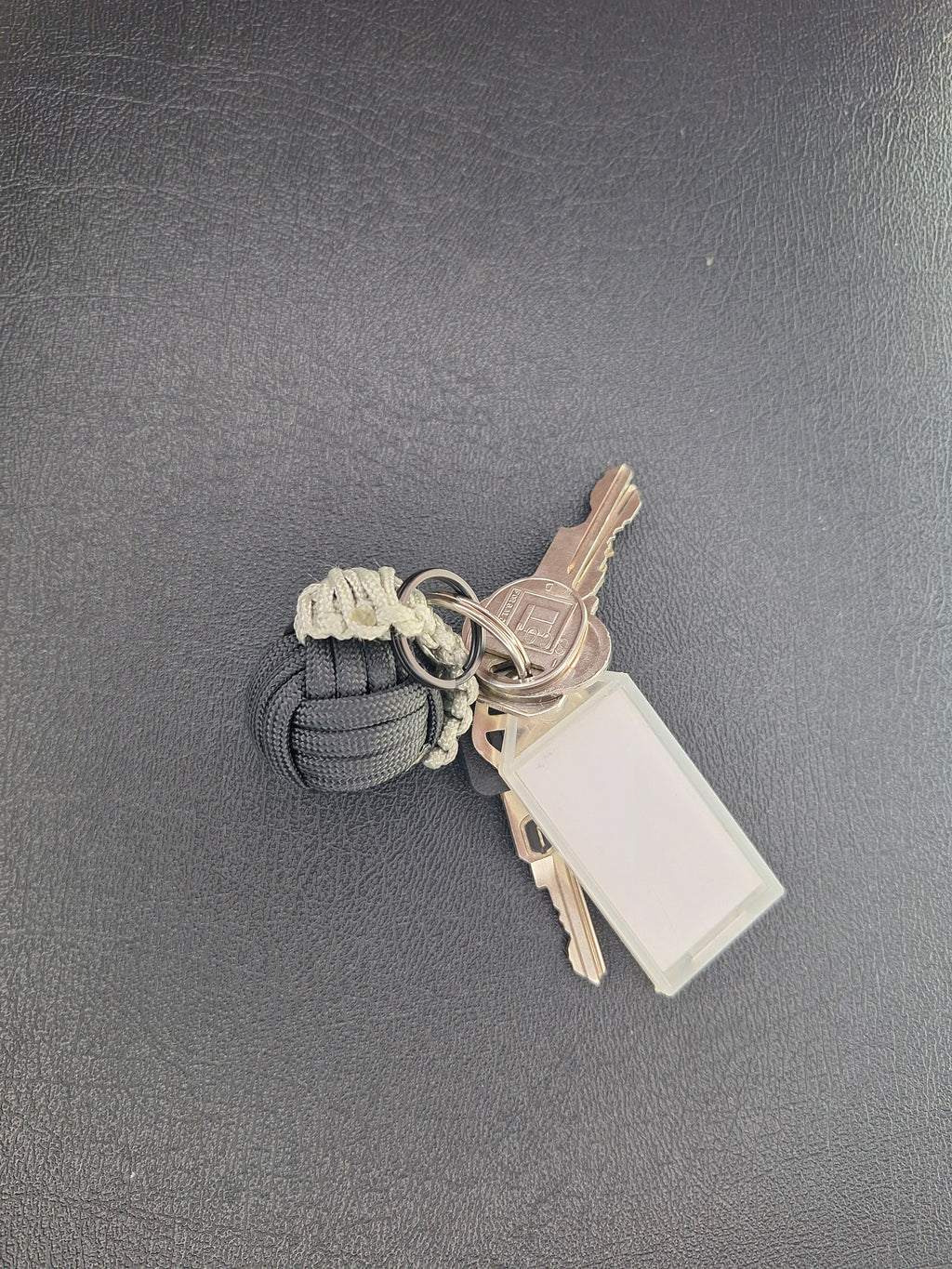 black paracord monkey fist grenade