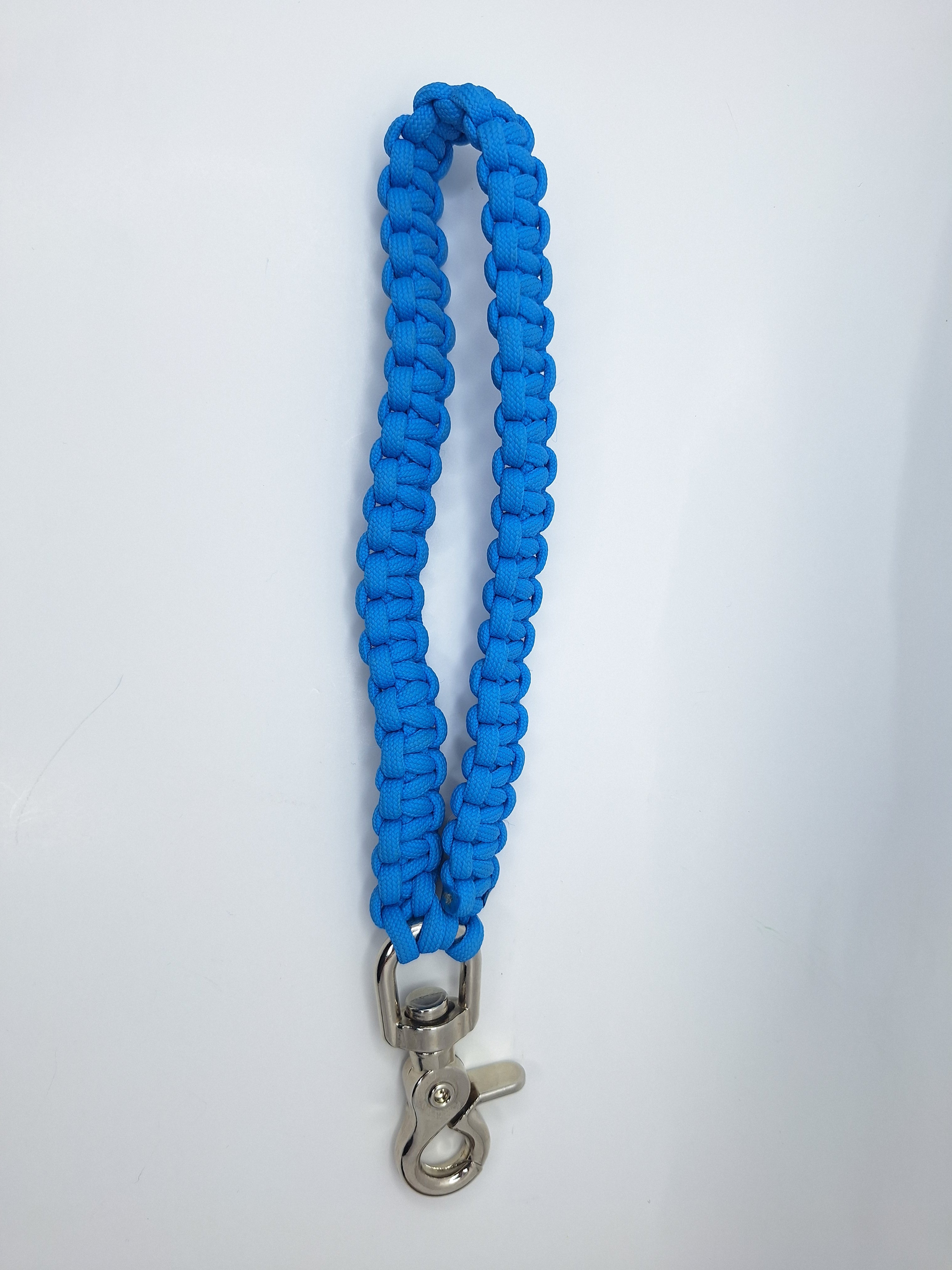 Sky blue Paracord wrist Keychain