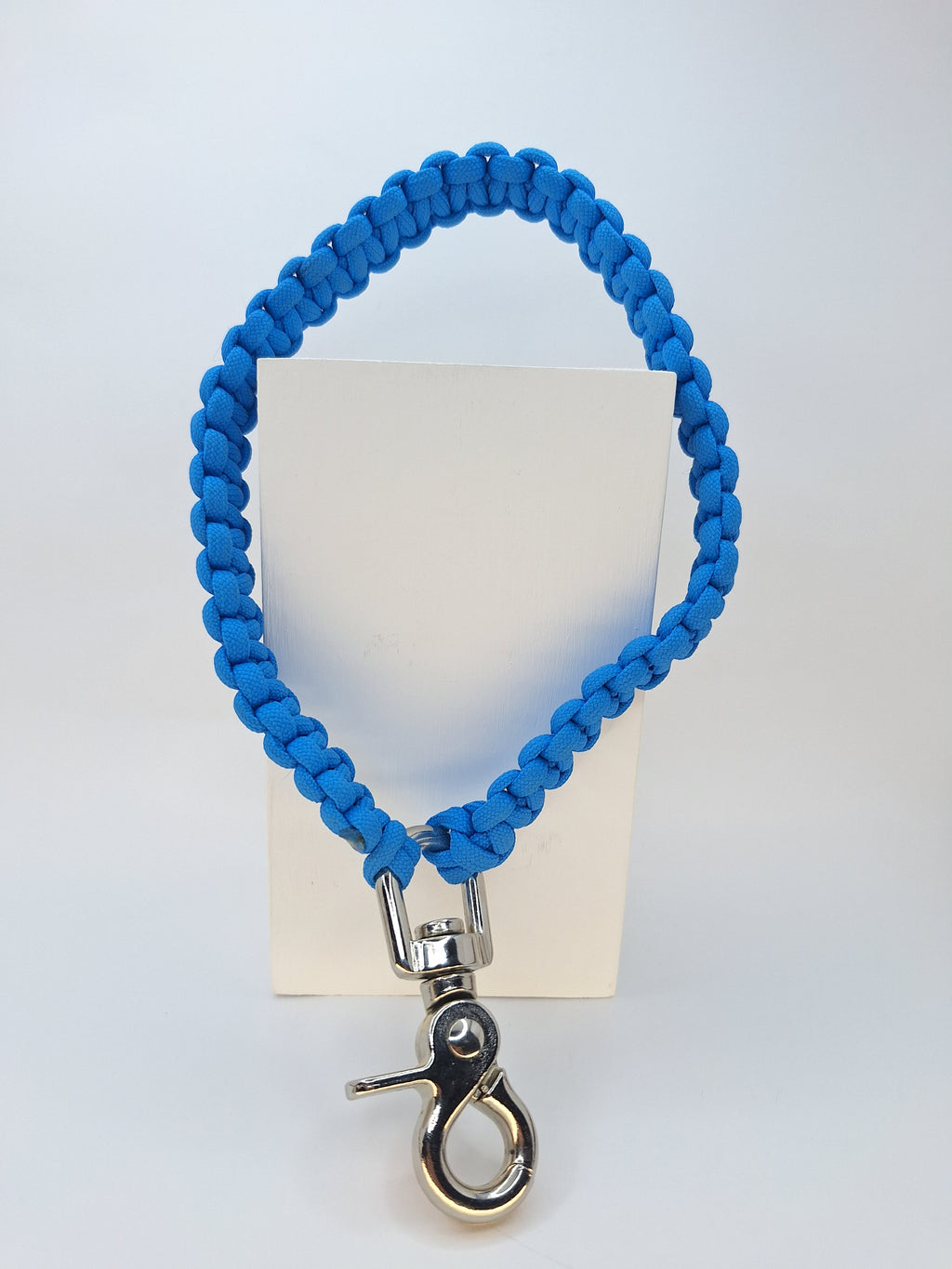 Sky blue Paracord wrist Keychain