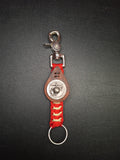 Red and gold paracord marine corps Keychain