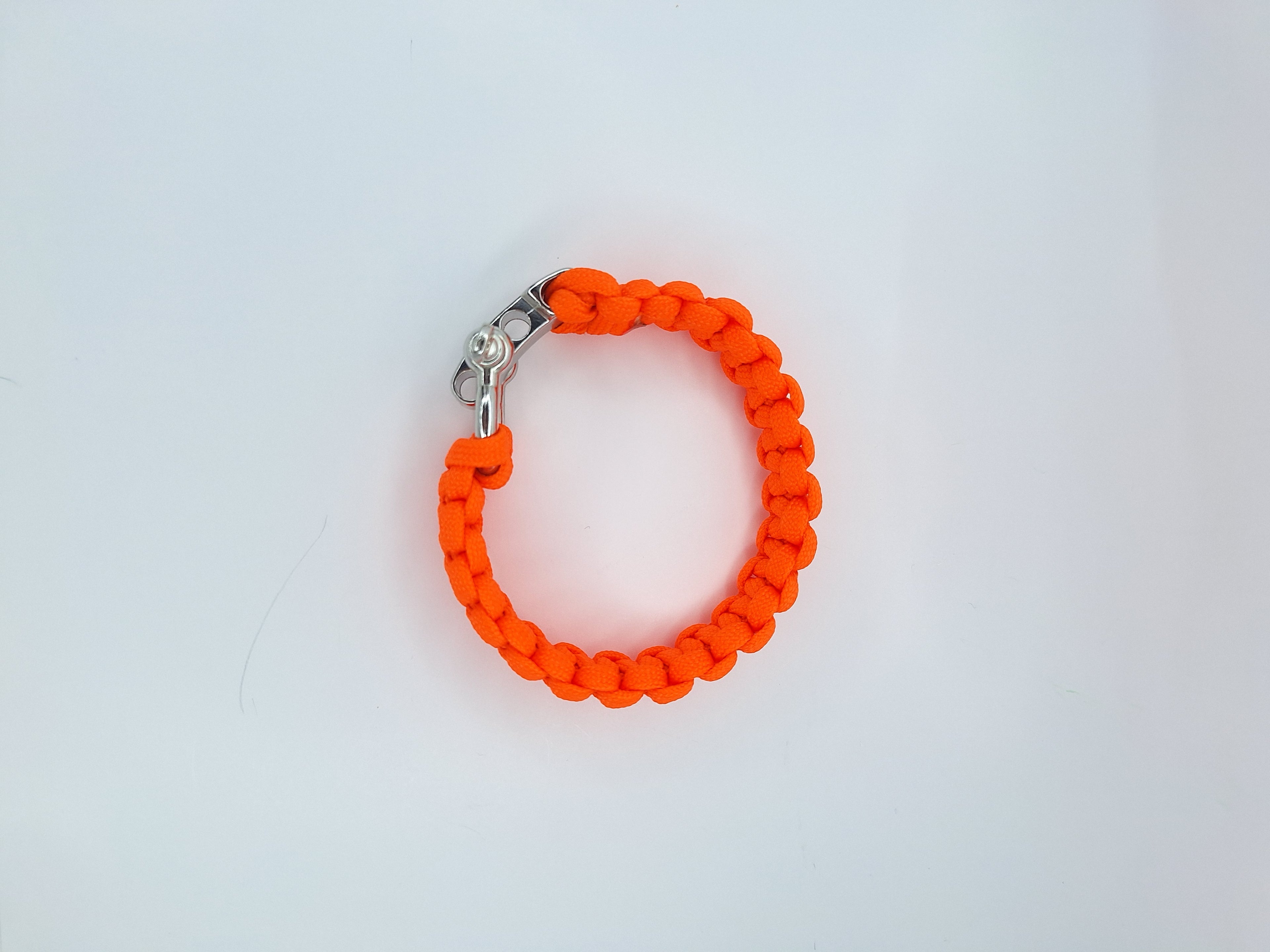 Orange paracord bracelet