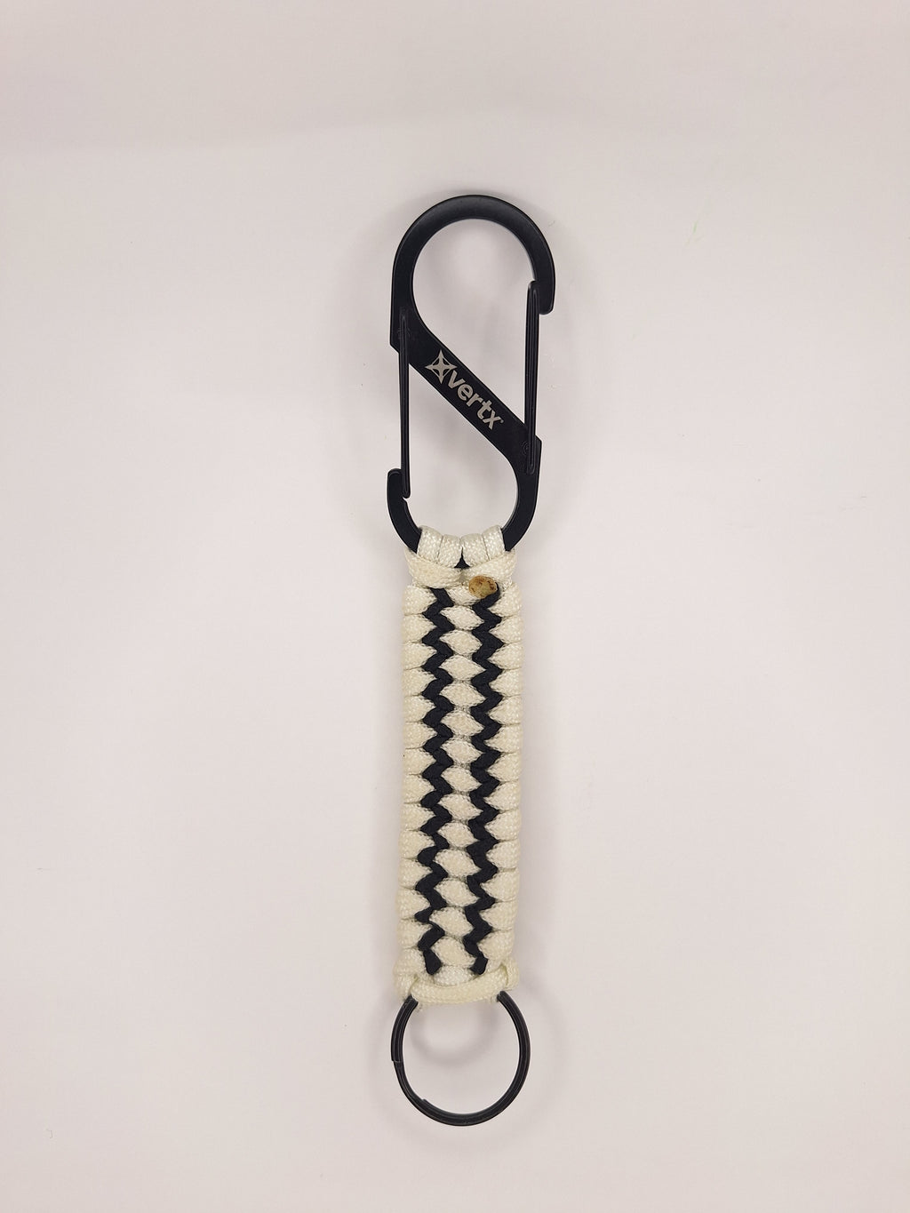 White paracord Keychain