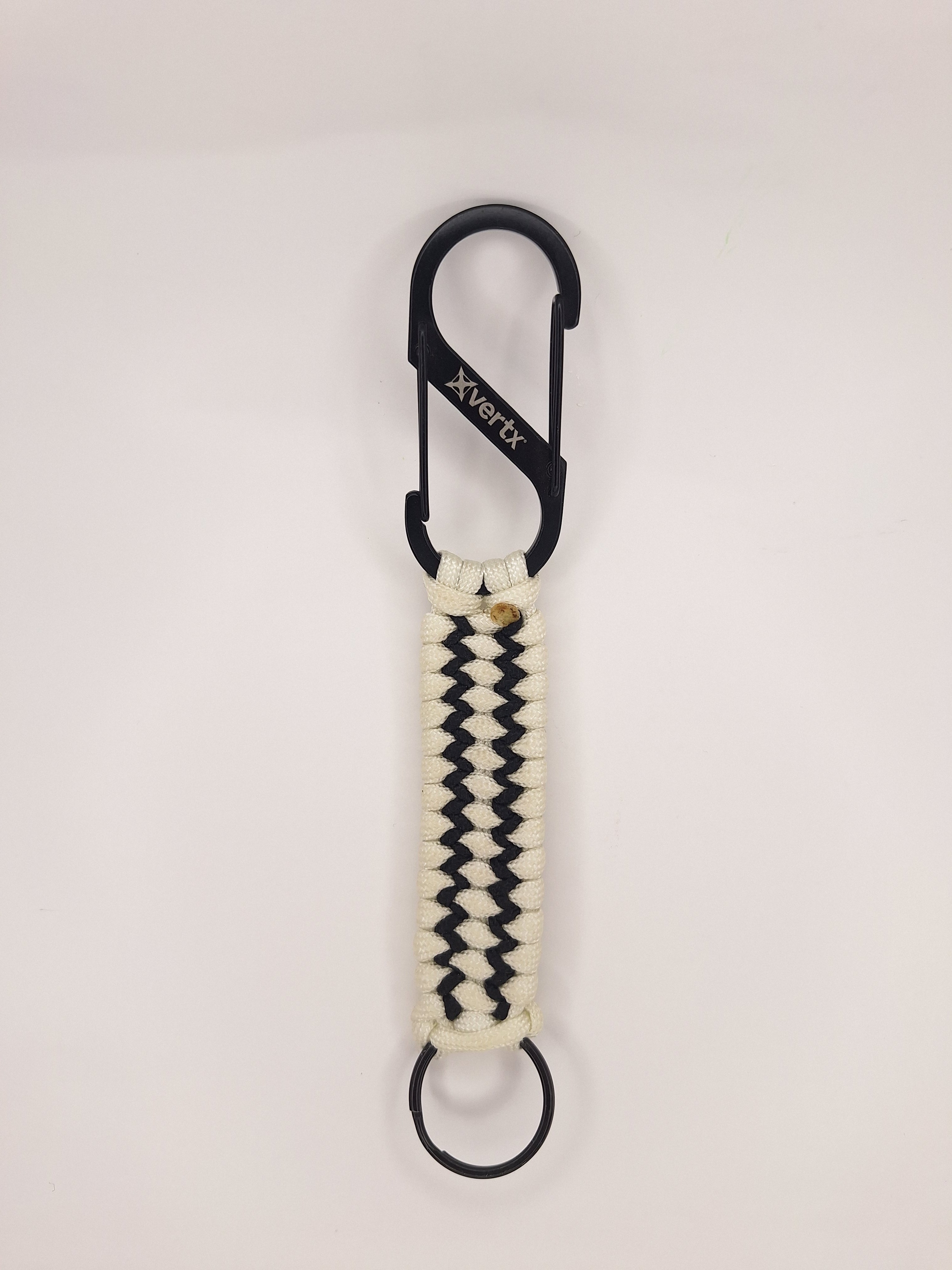 White paracord Keychain