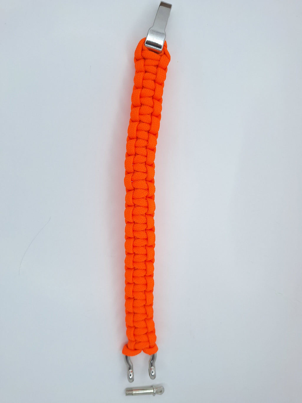 Orange paracord bracelet