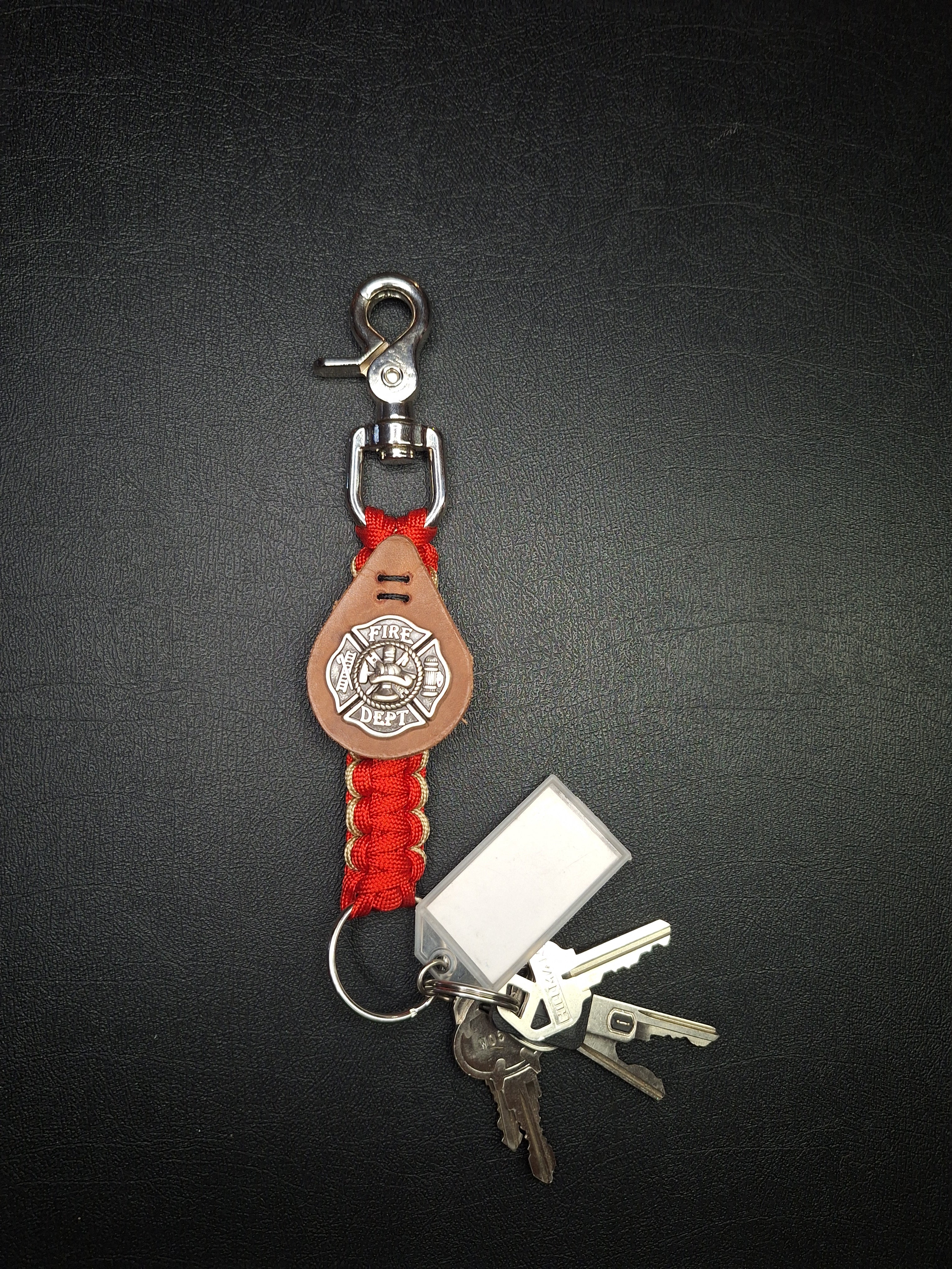 Firemen paracord Keychain