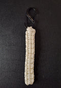 S biner white paracord Keychain