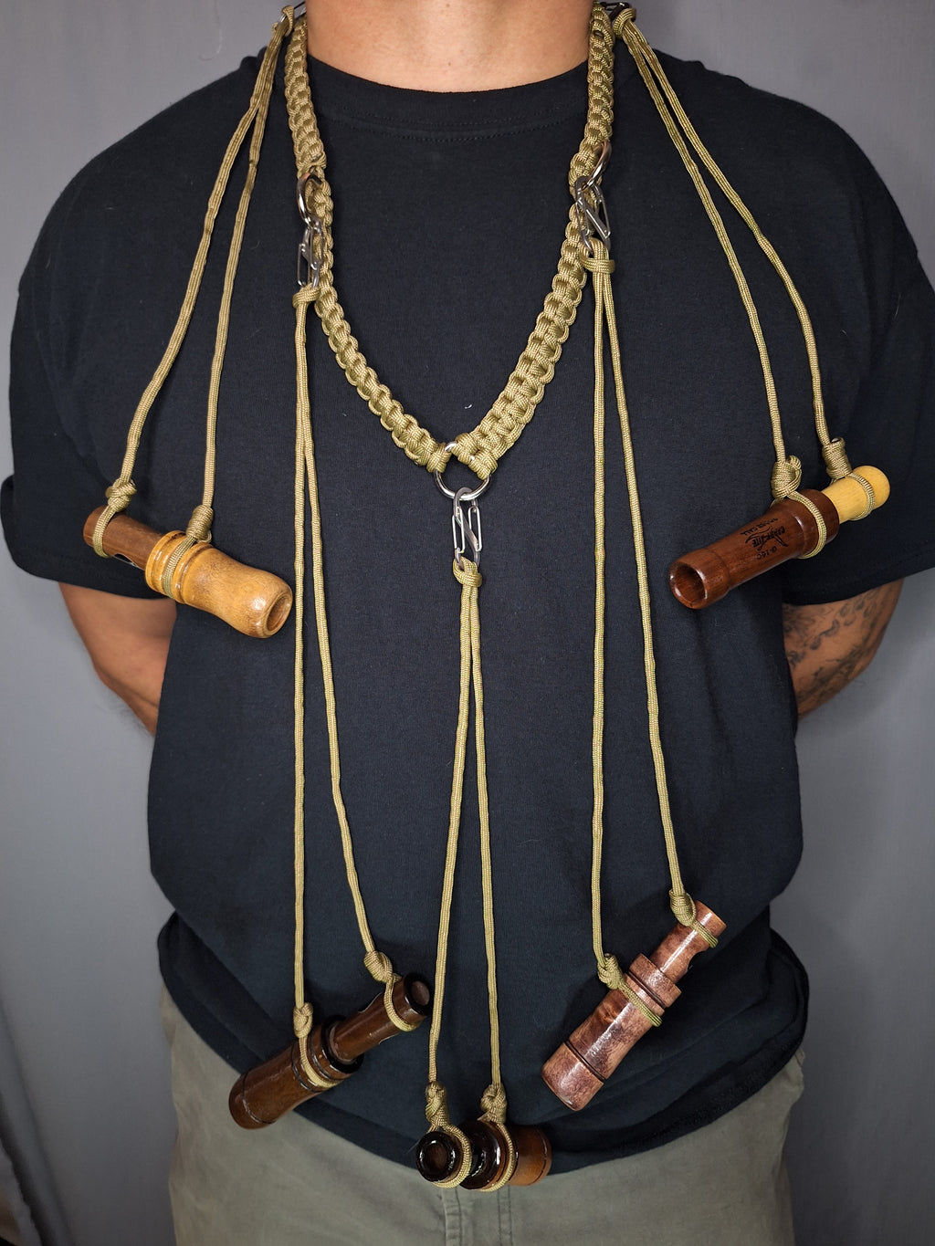 Paracord duck call lanyard
