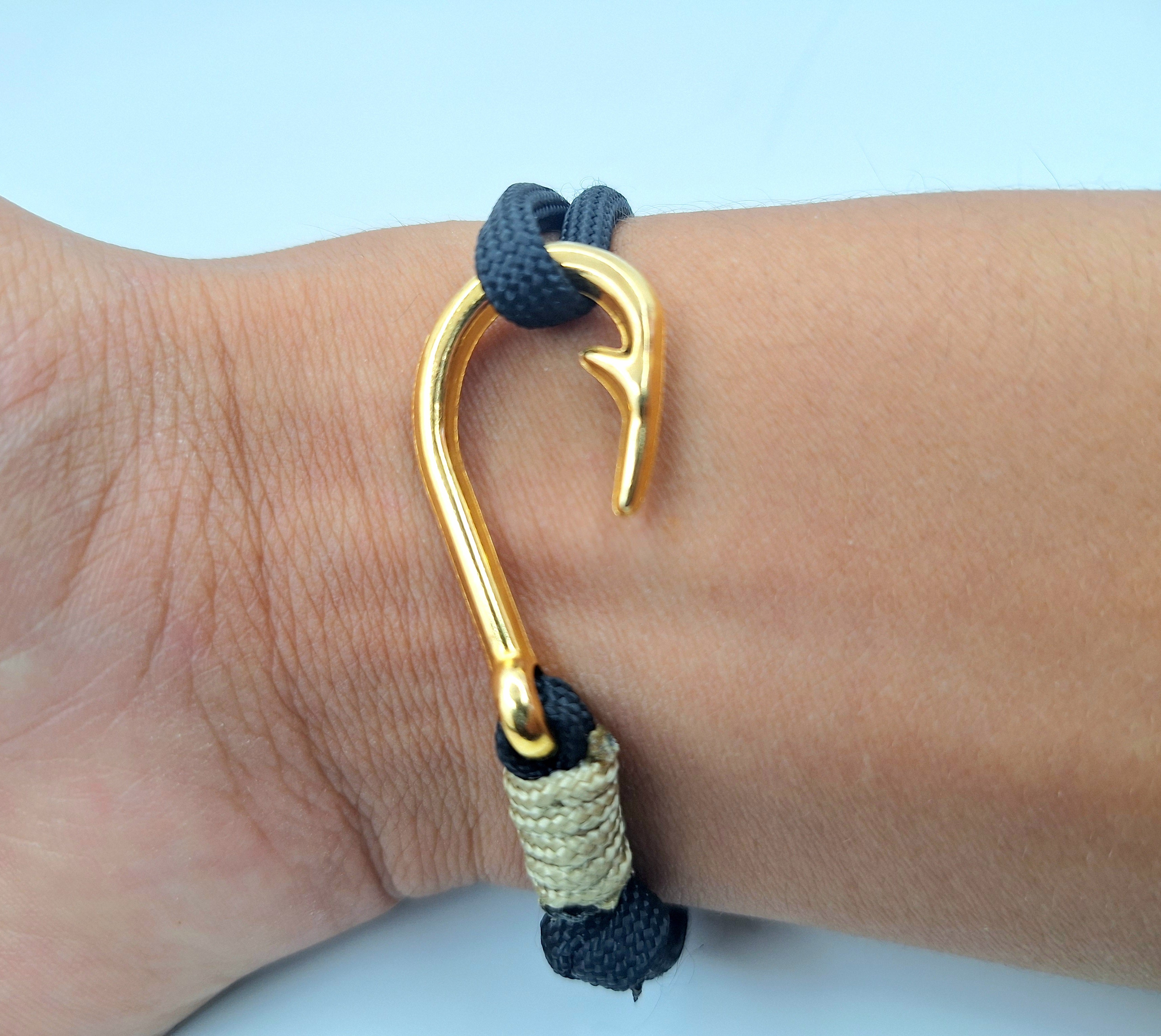 Fishing hook bracelet