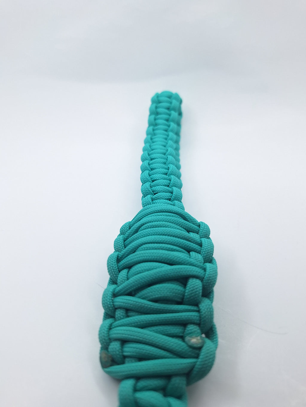 Turquoise paracord dog training leash