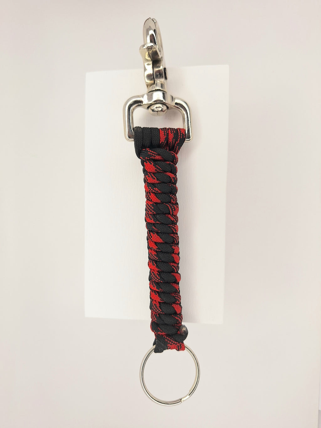 Red/black paracord Keychain