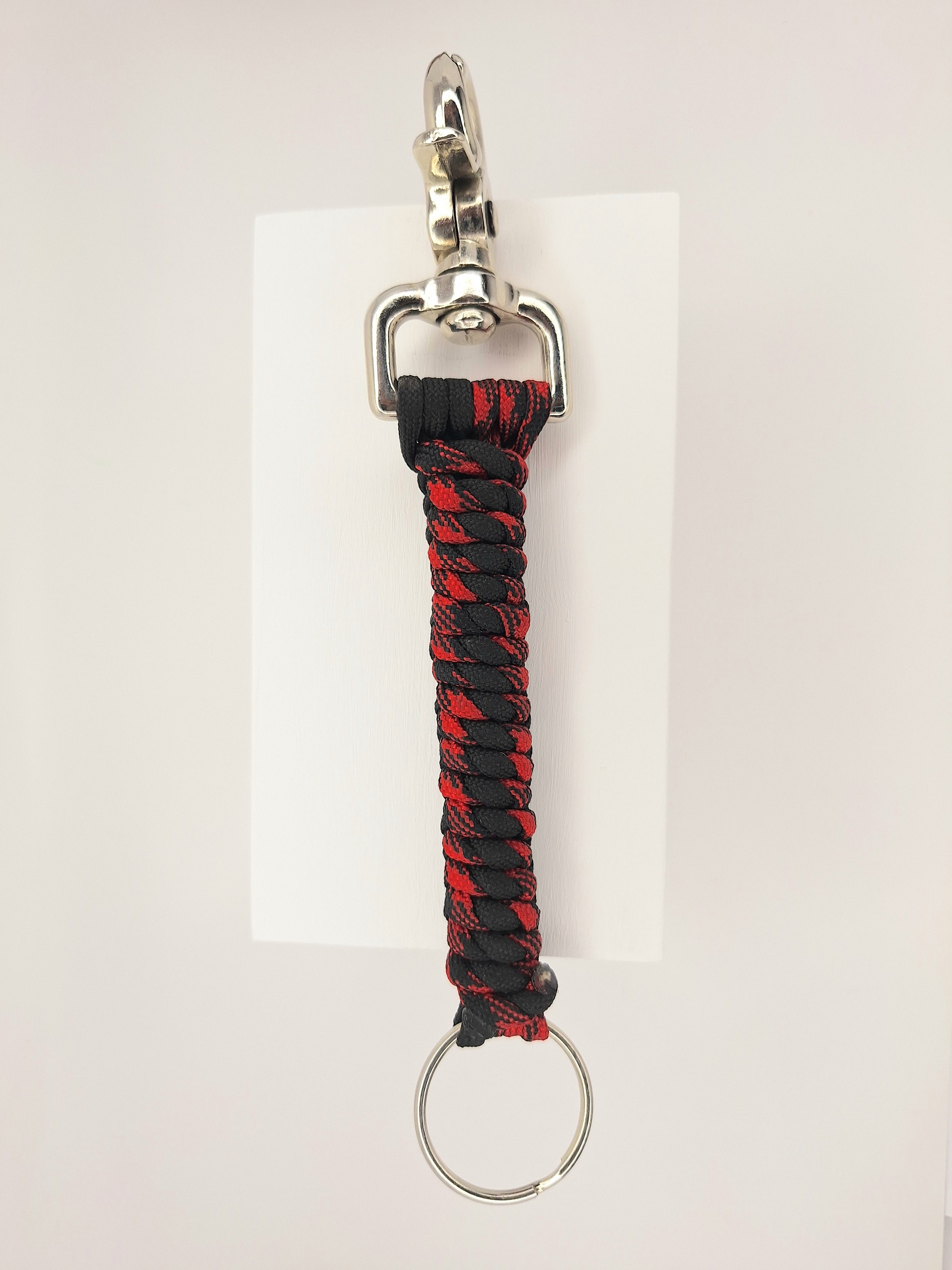 Red/black paracord Keychain