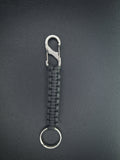 black paracord keychain
