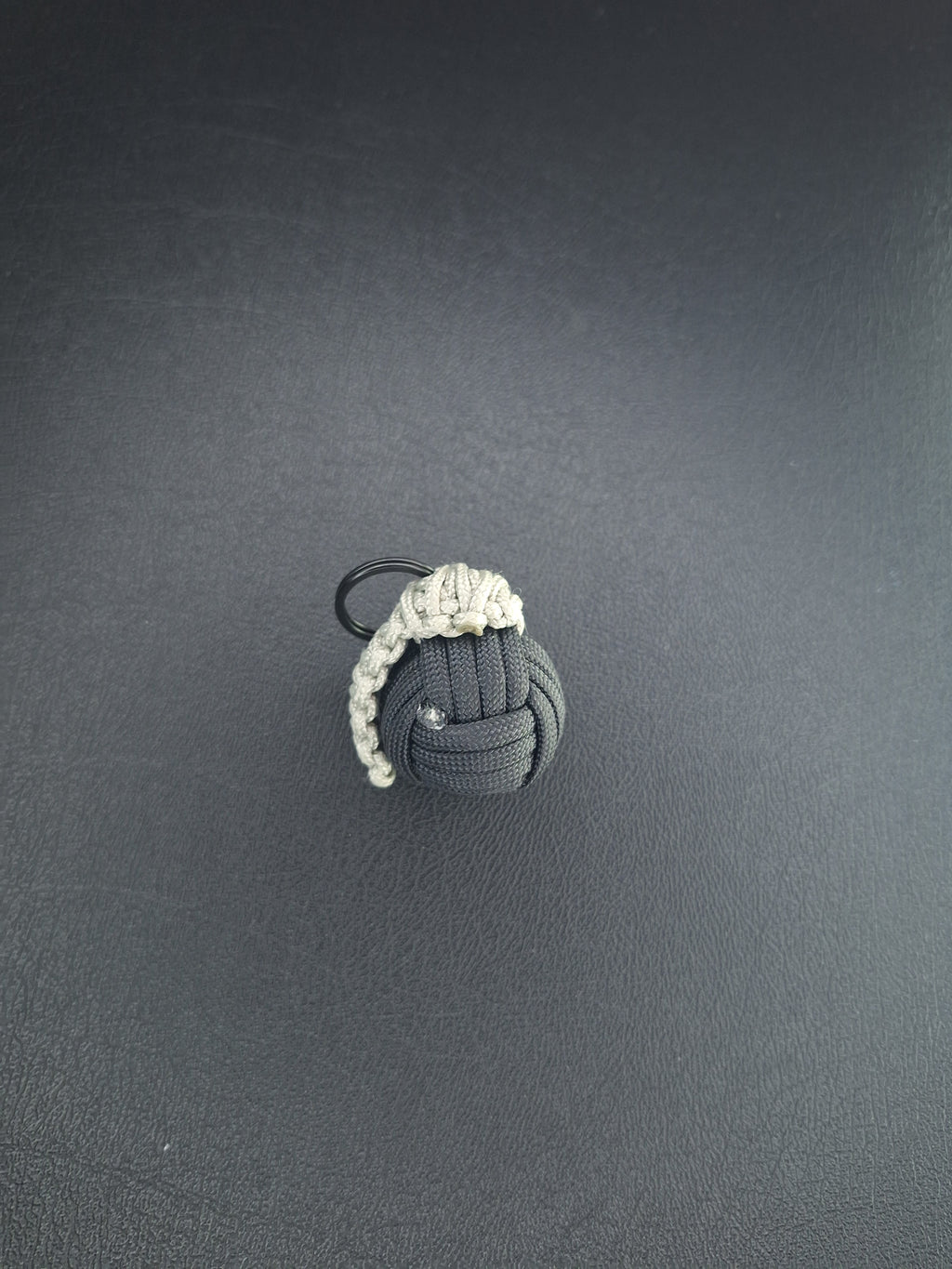 black paracord monkey fist grenade