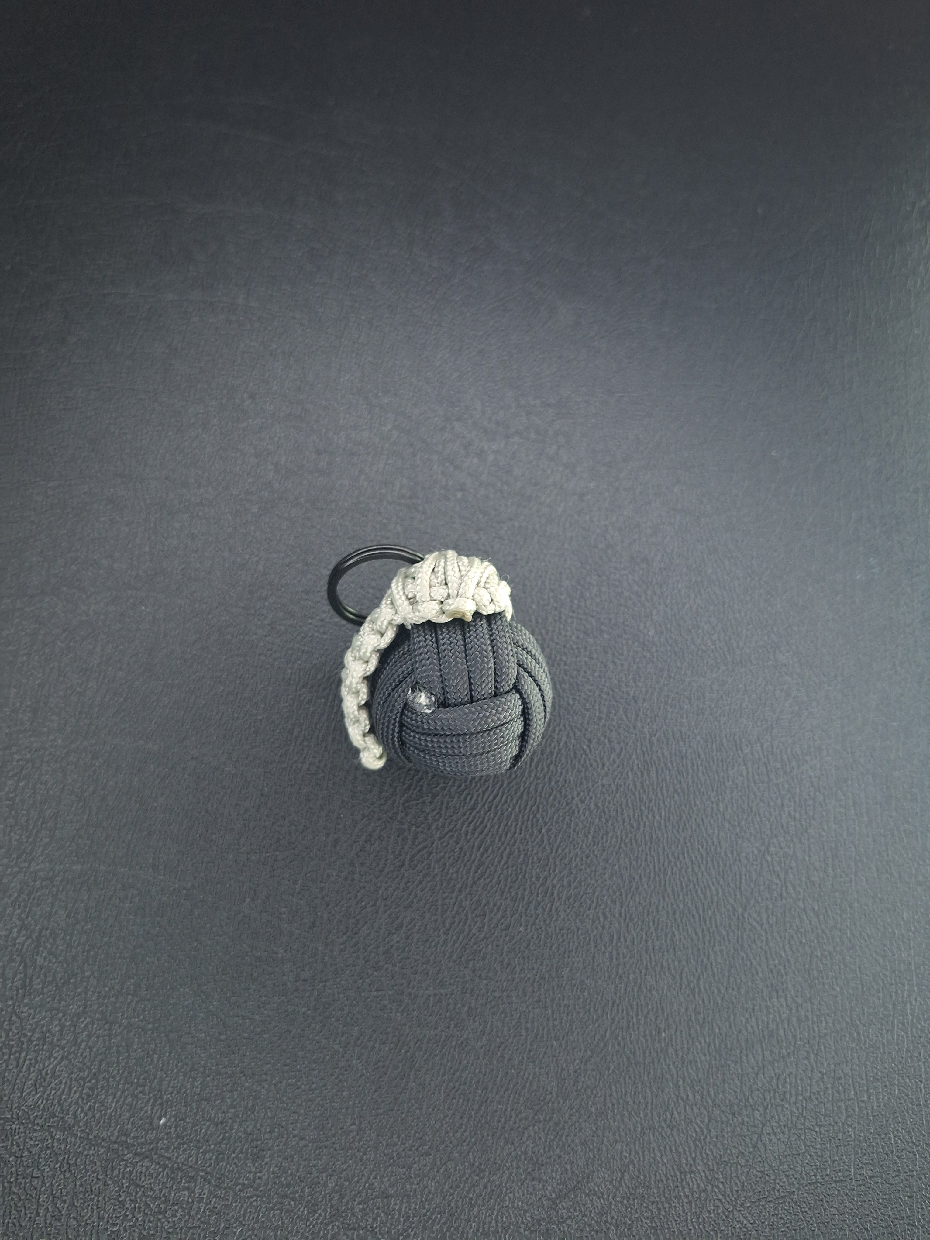 black paracord monkey fist grenade