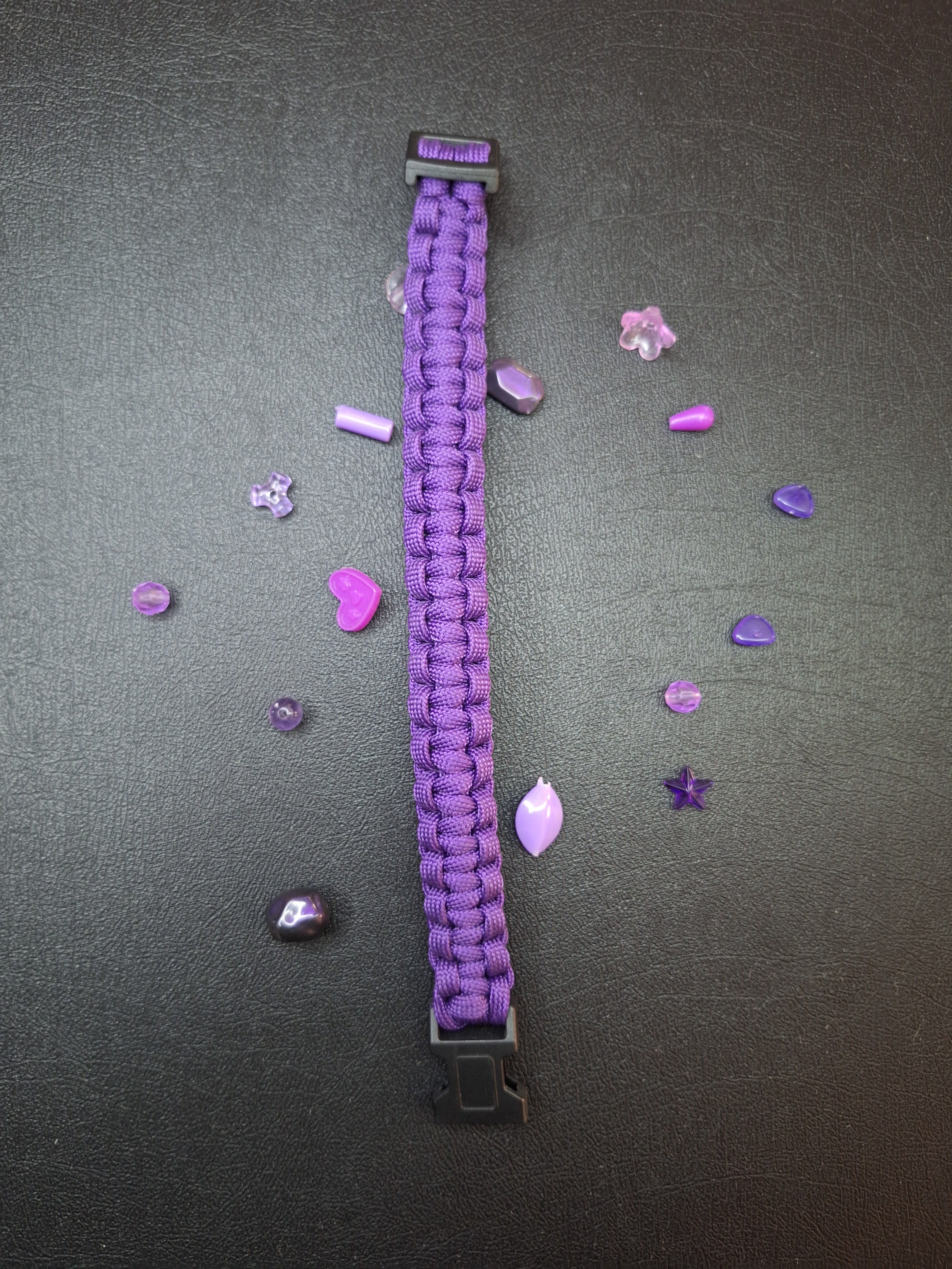 Purple paracord bracelet