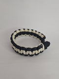 Black and white paracord bracelet