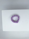 Lavender micro cord ring